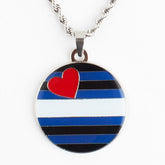 Leather Pride Pendant Necklace